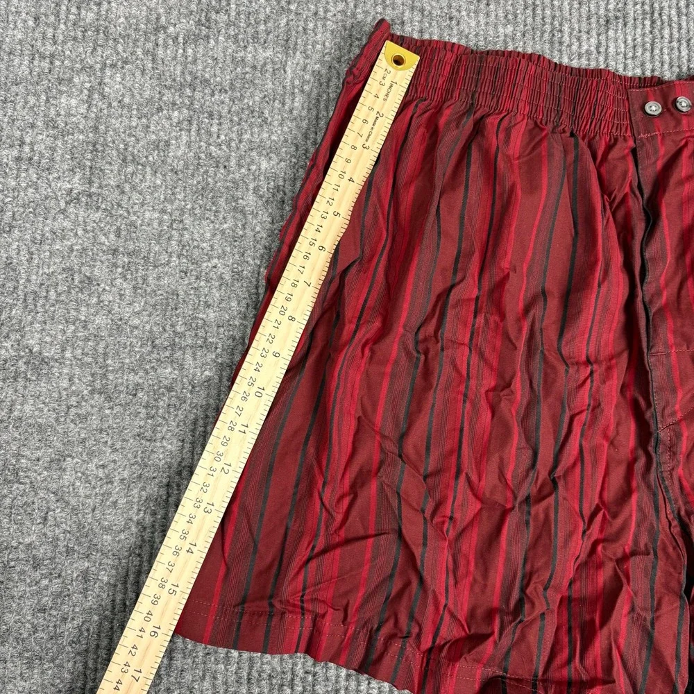 Merona Luxe Mens 2-Pack Fine Cotton Boxers Burgundy Plaid Striped XL Gift Box